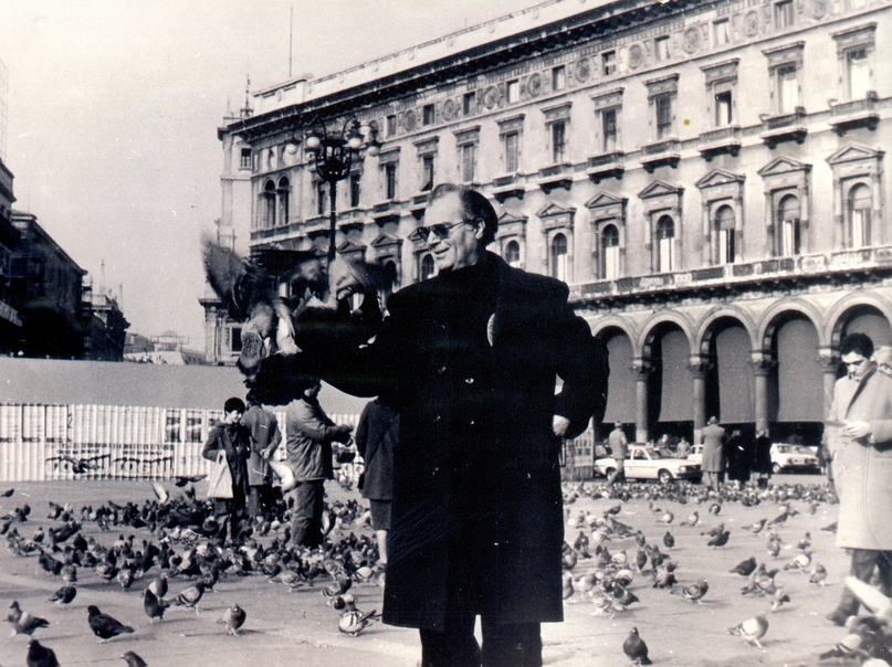 Михаил Бушнов на площади Сан-Марко в Венеции